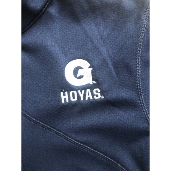 Nike Dri-Fit NCAA Georgetown Hoyas 1/4 Zip Pullover Size Medium Navy Blue - Picture 4 of 11